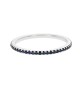 Blue Sapphire Eternity Band in White Gold